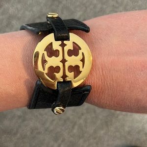 Gently used leather Tory Burch bracelet